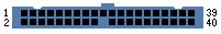 40-pin connector schematic